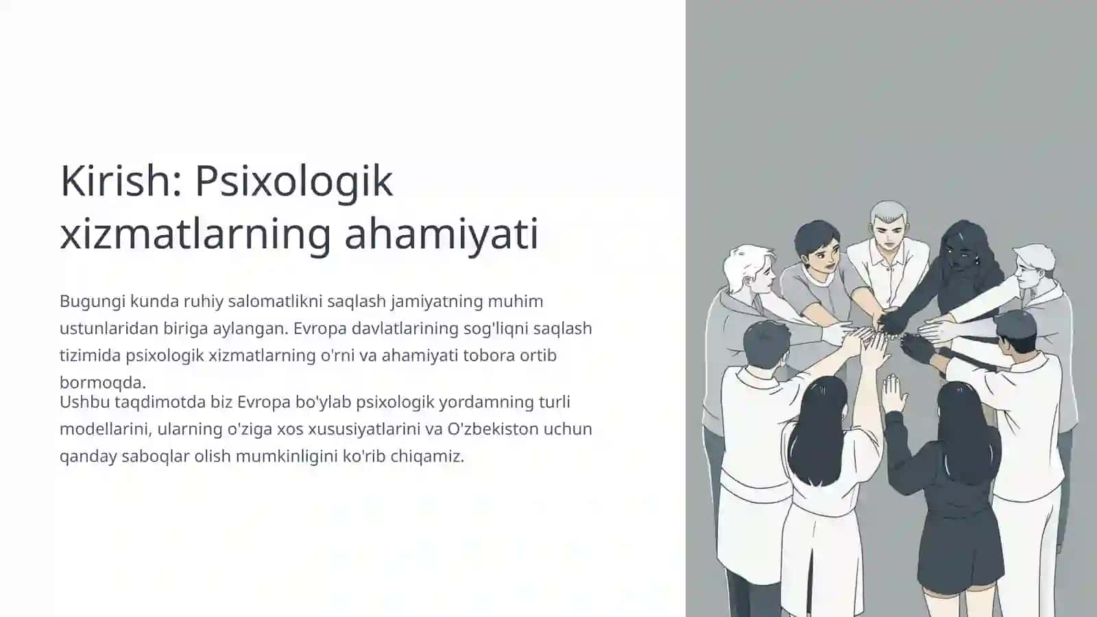 Evropa davlatlarining sog'liqni saqlash tizimida psixologik xizmatning o'ziga xosligi 2