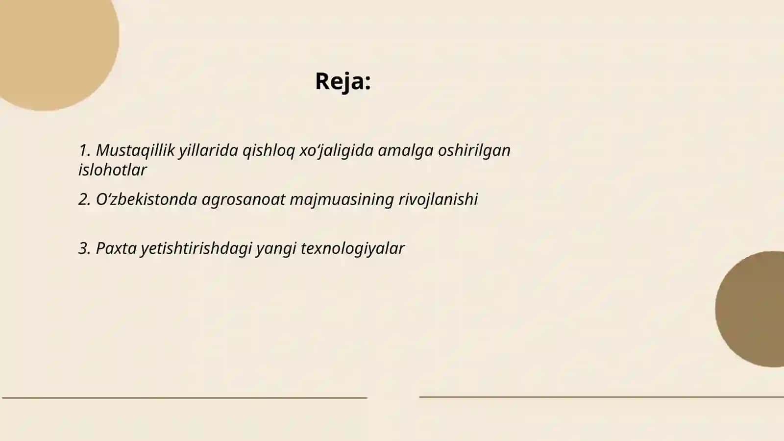 Mustaqillik yillarida qishloq xoʻjaligi va sanoat sohasidagi oʻzgarishlar 2