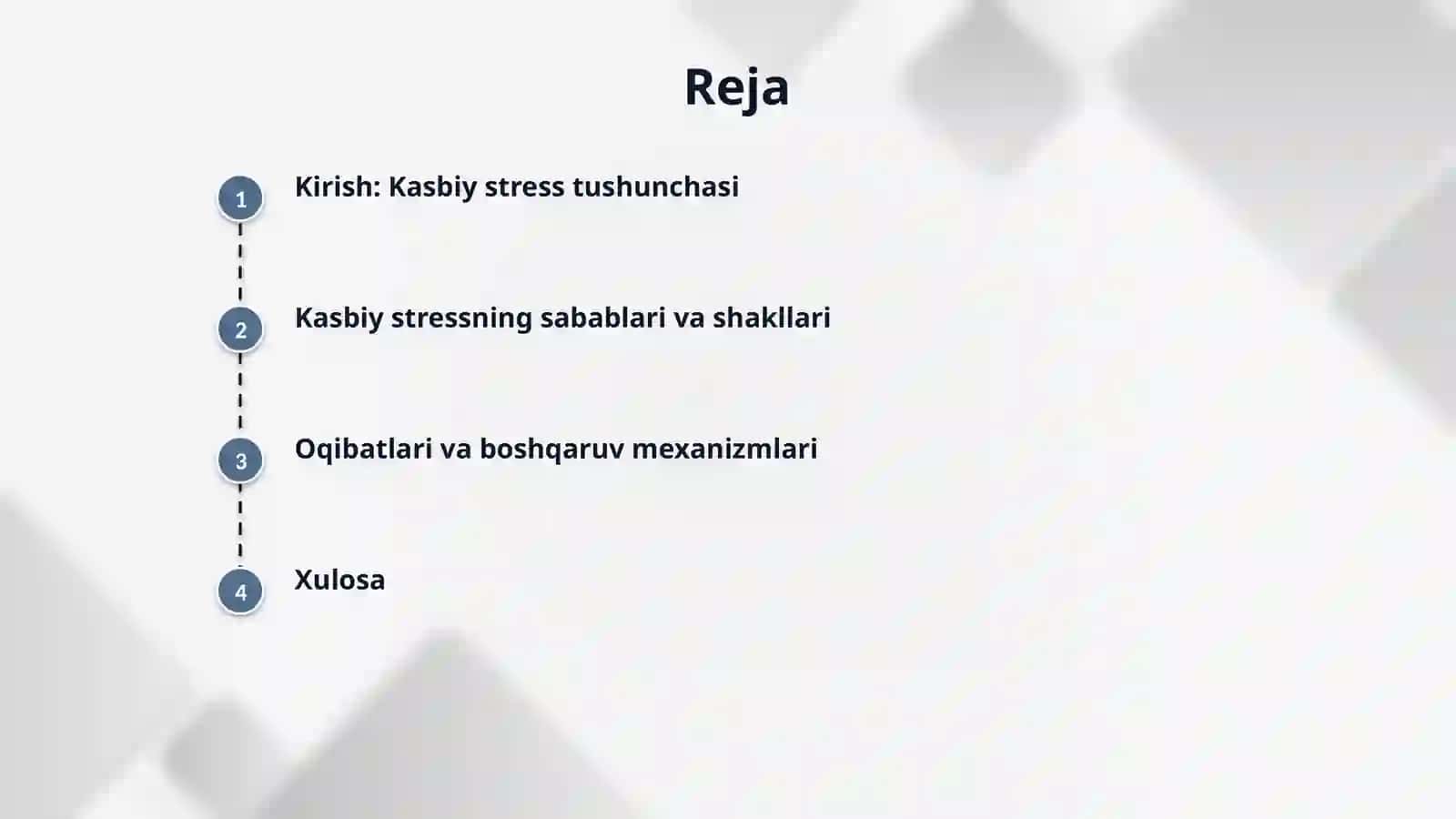 Kasbiy stressning o'ziga xos jihatlari 2