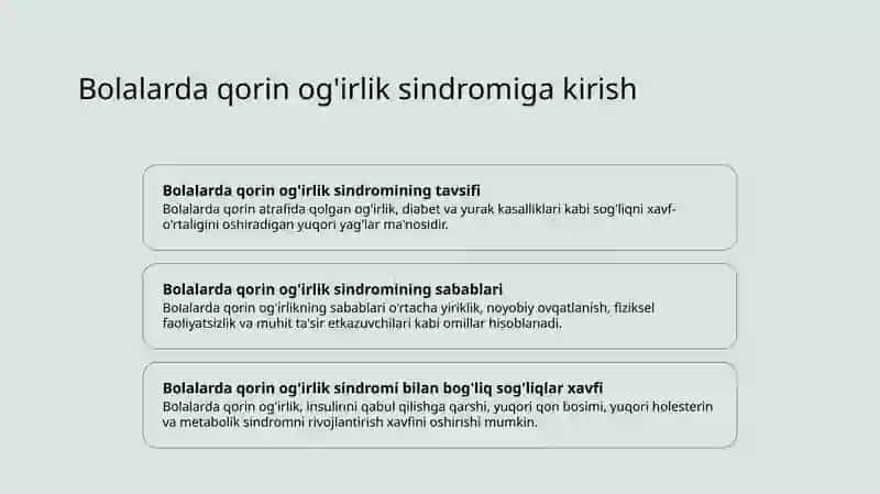 Bolalarda Qorin Og'irlik Sindromi 2