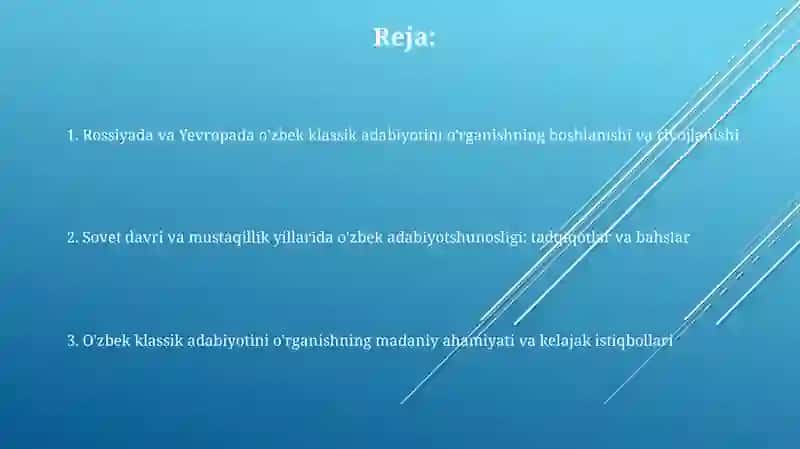 Oʻzbek mumtoz adabiyotining Rossiyada va Yevropada oʻrganish tarixi 2