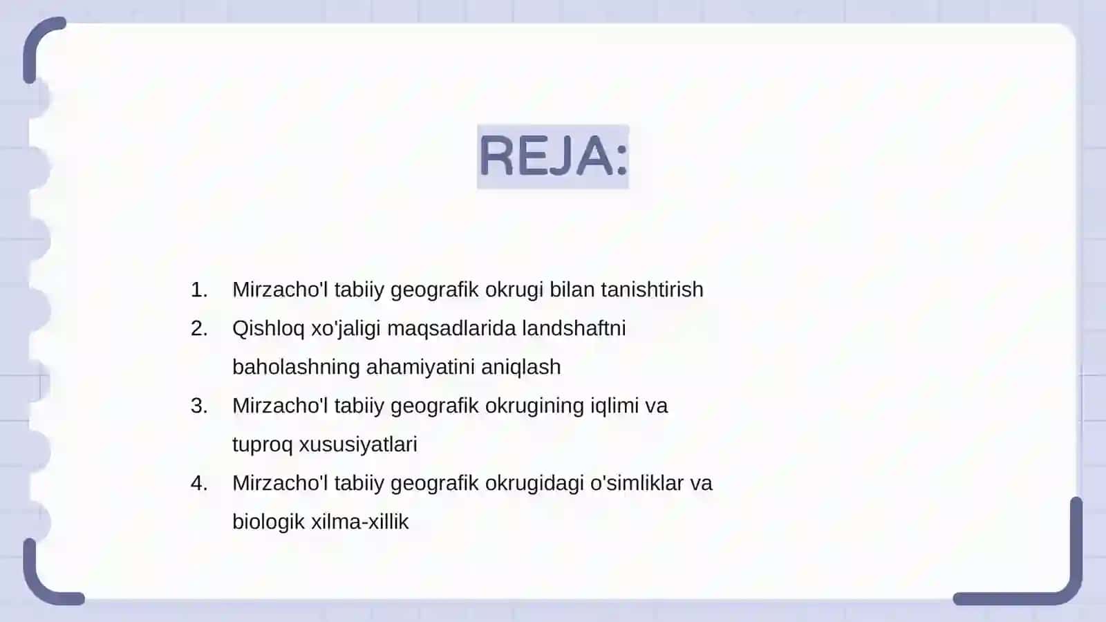 Mirzacho'l tabiiy geografik okrugi landshaftlarini qishloq xo'jaligi maqsadida baholash 2
