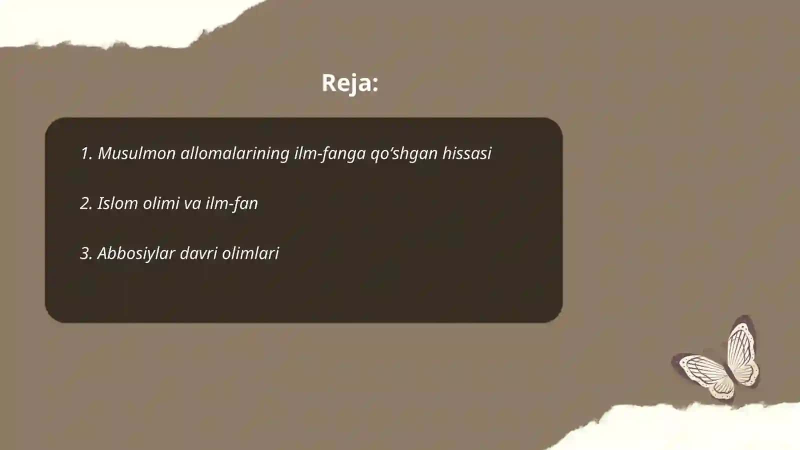Olam va odam, din va ilm 2