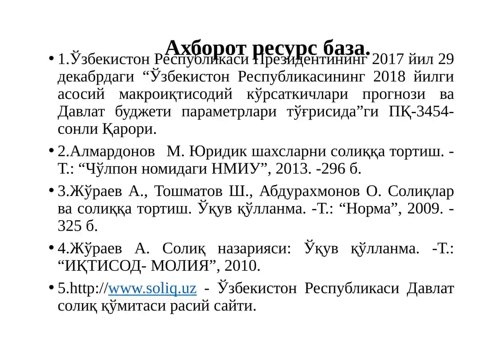 Мол-мулки солиғи ставкалари ва имтиёзлар 2