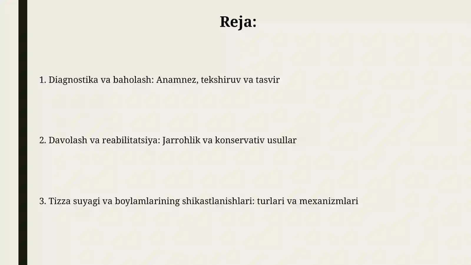 Son va tizza bogimlaringing shikastlari 2