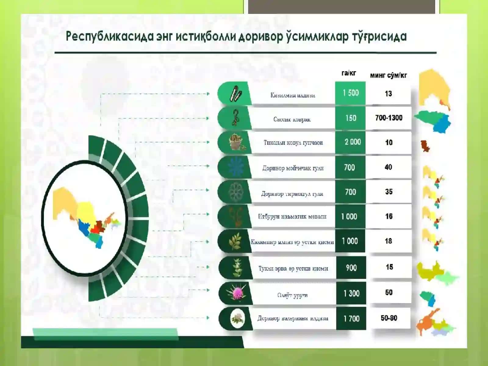 Тошкент давлат аграр университети доривор ўсимликлар кафедраси 2