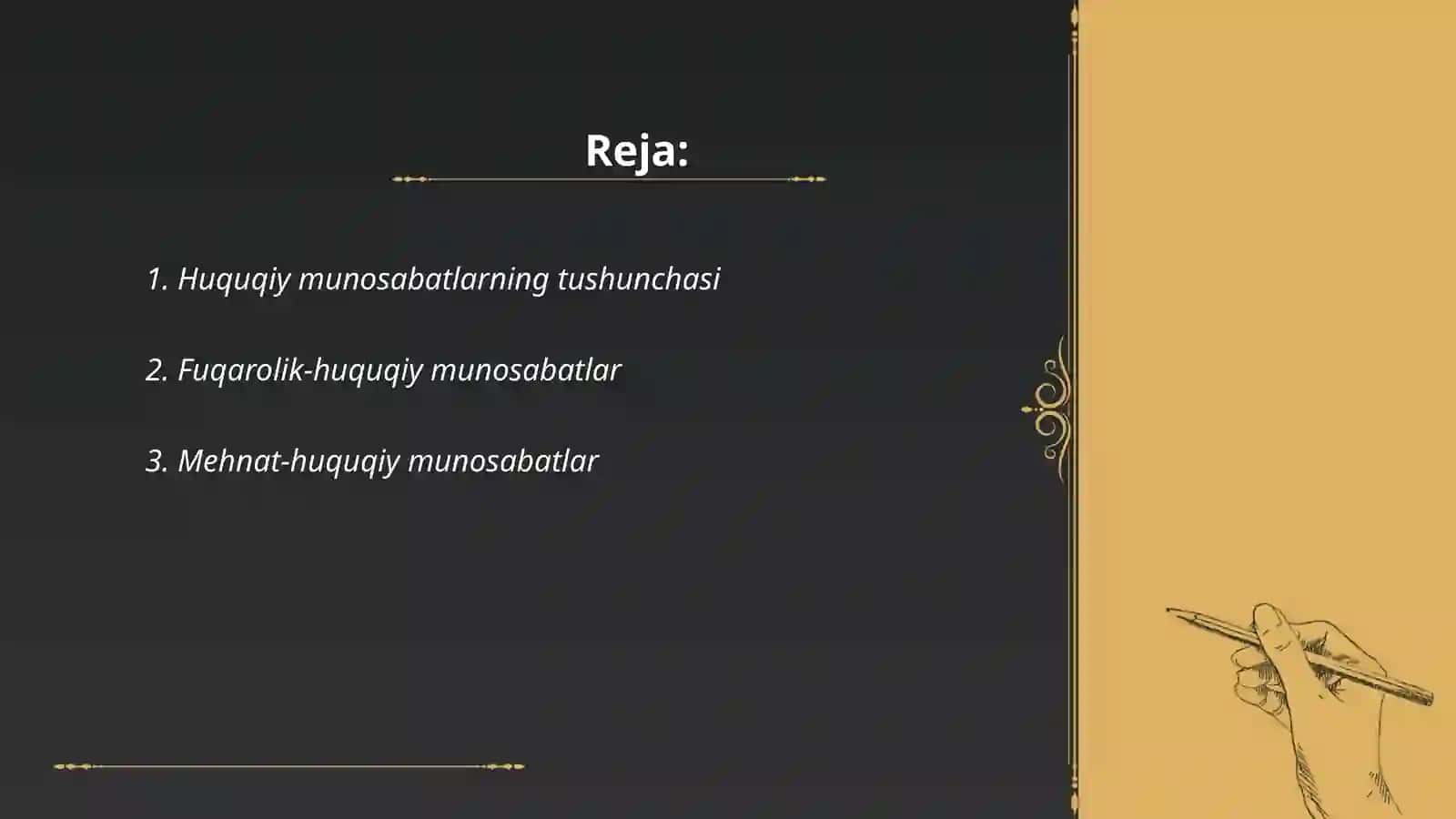 Huquqiy munosabalar 2