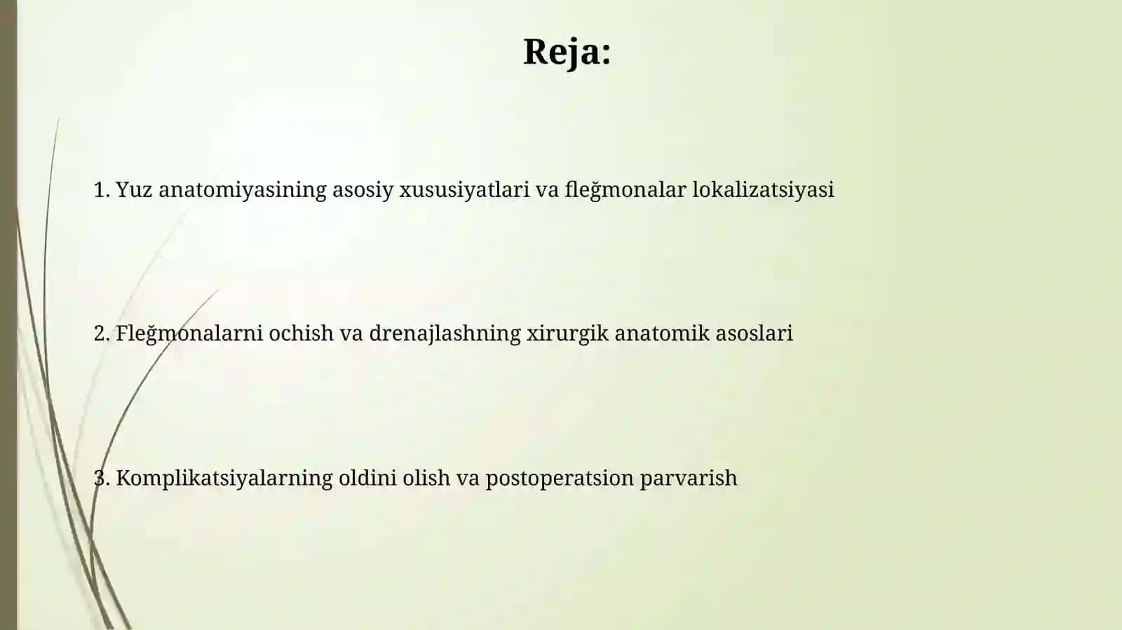 Yuzning yuza flegmonalarining ochish hamda drenejlashning klinik anatomik asoslari 2