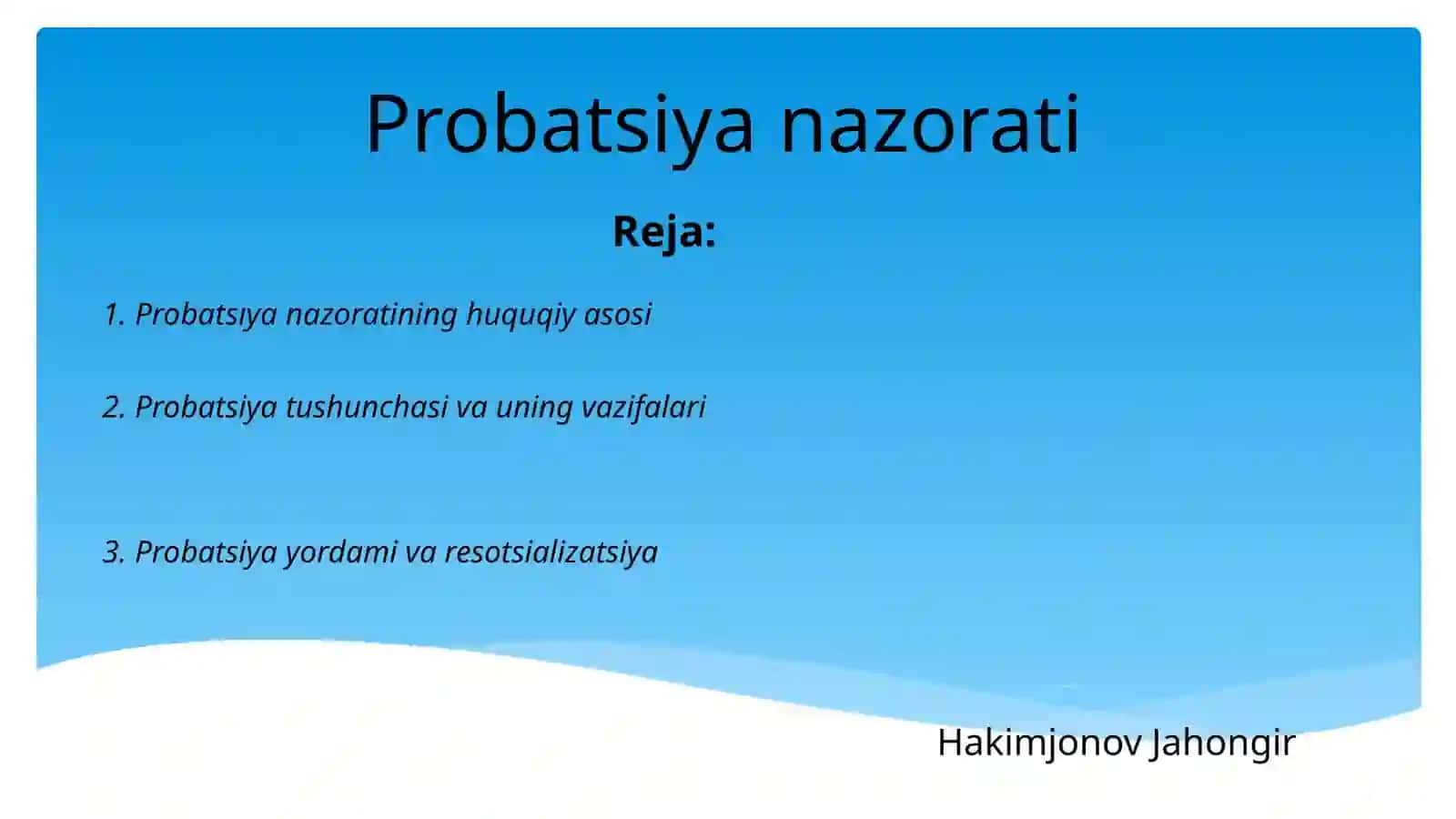 Probatsiya nazorati 2