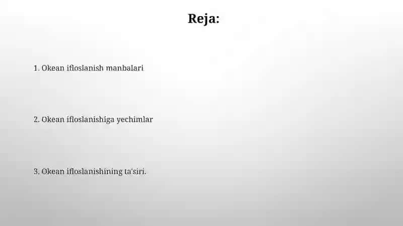 Okean ifloslanishi 2