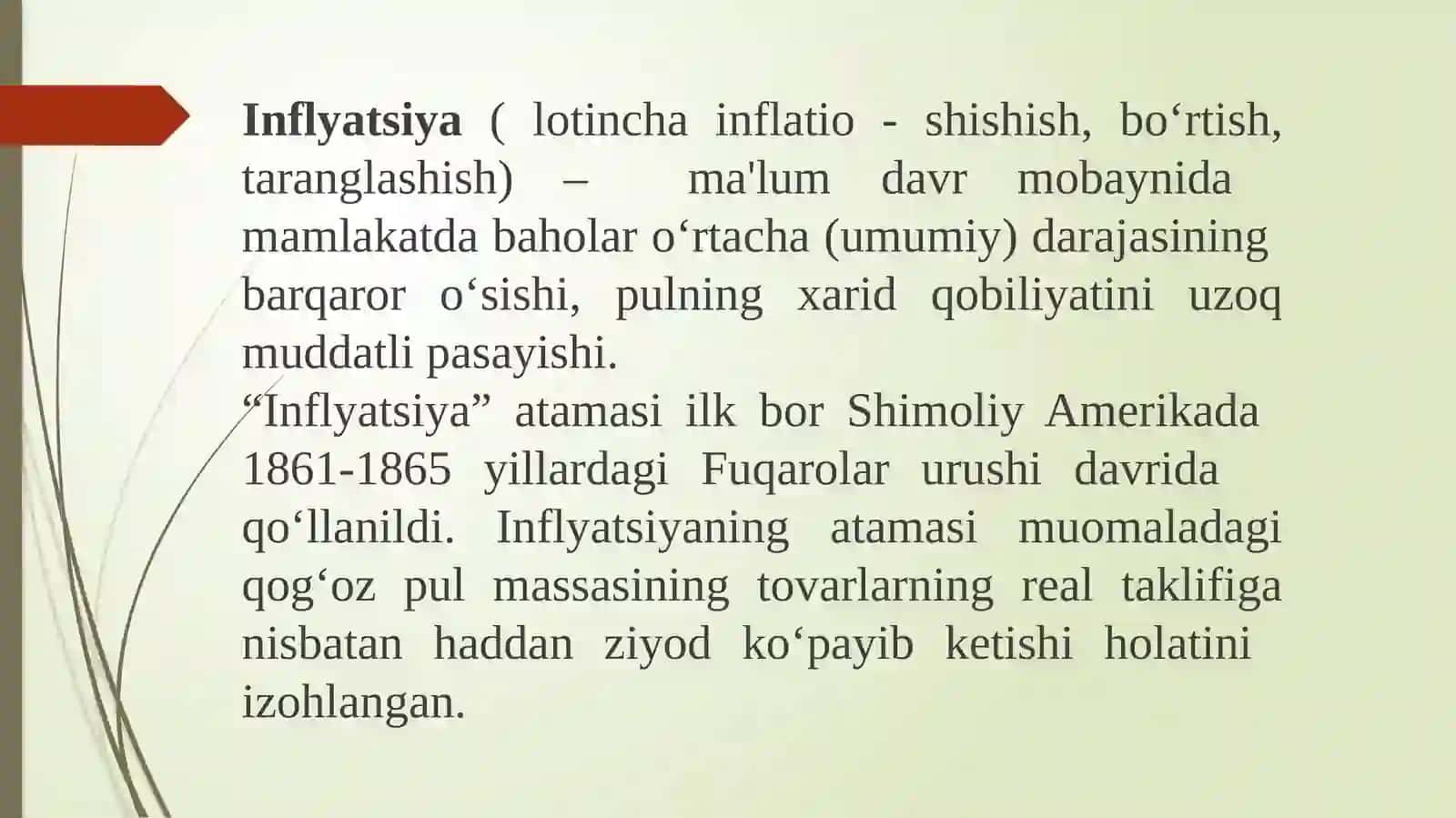 Inflyasiya va inflyasiyaga qarshi siyosat 2