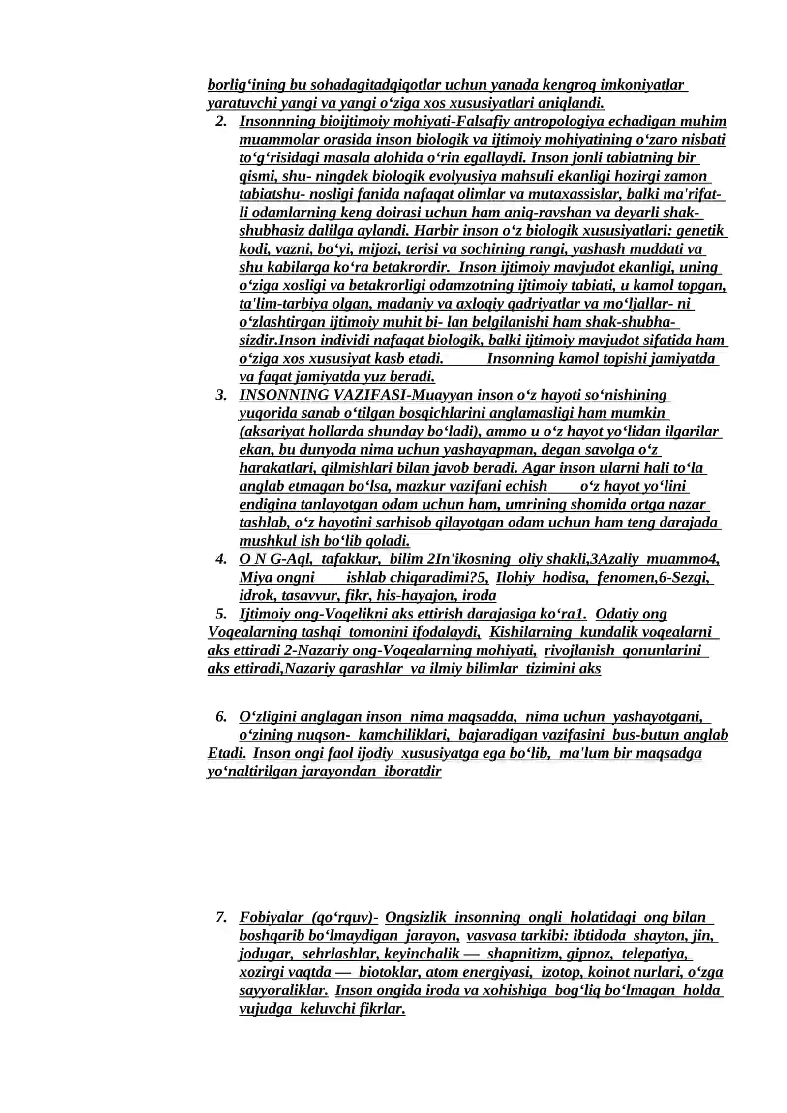 Inson falsafasi (Falsafiy antropologiya) 2