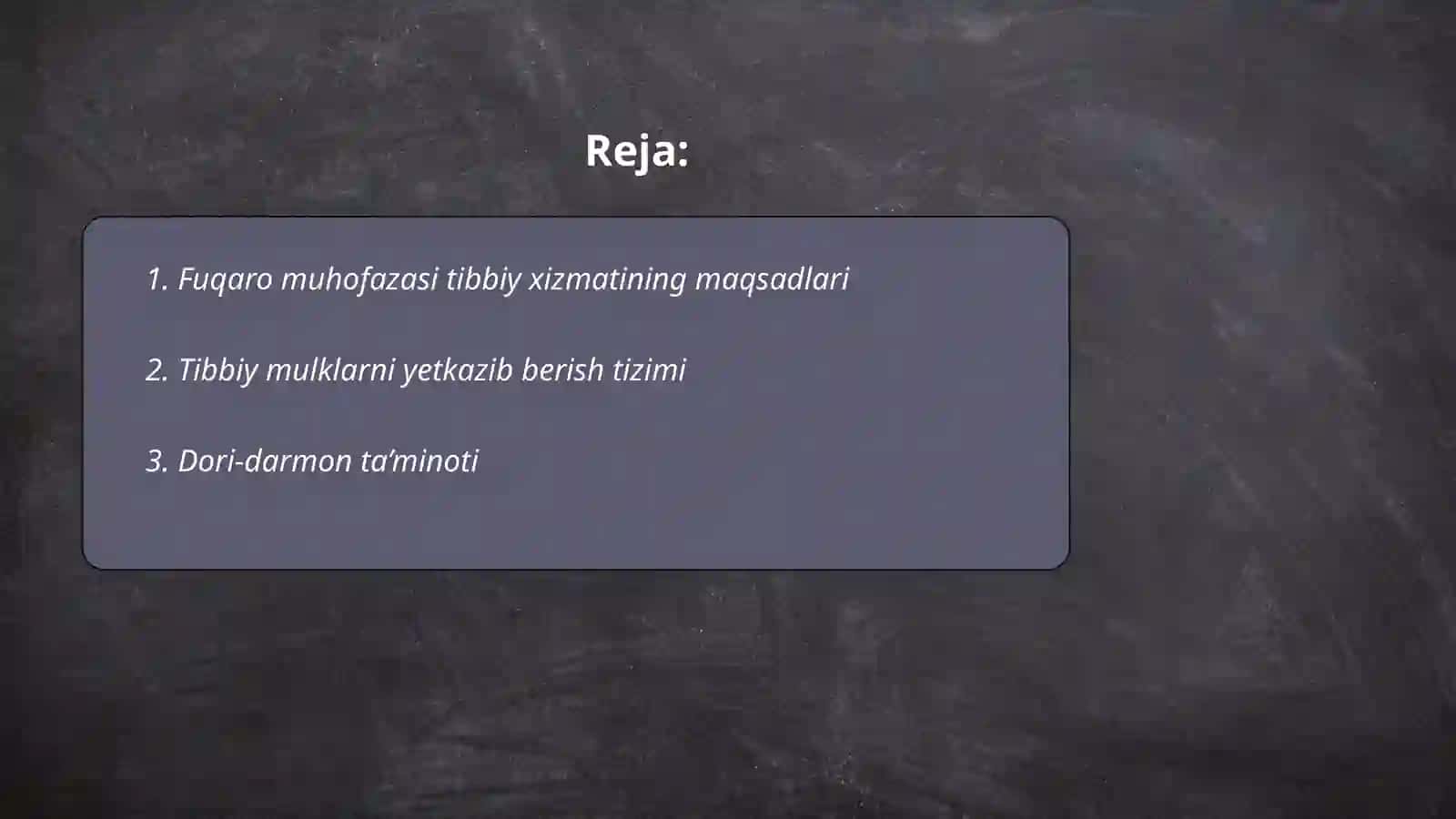 Fuqaro muhofazasi tibbiy xizmati tuzilmalarini tibbiy va boshqa mulklar bilan ta’minlash 2