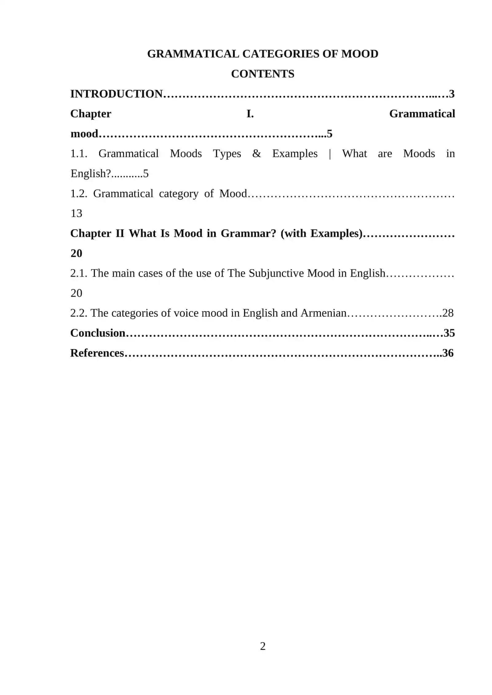 Grammatical Categories of Mood 2