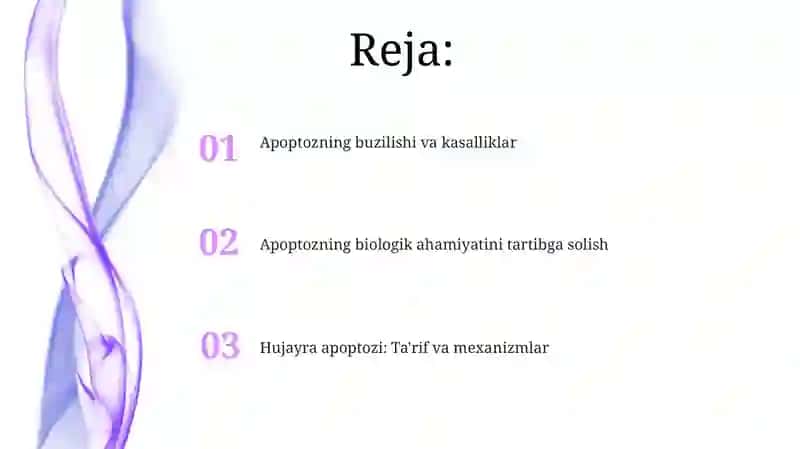 Hujayra apoptozi va uning biologik ahamiyati 2