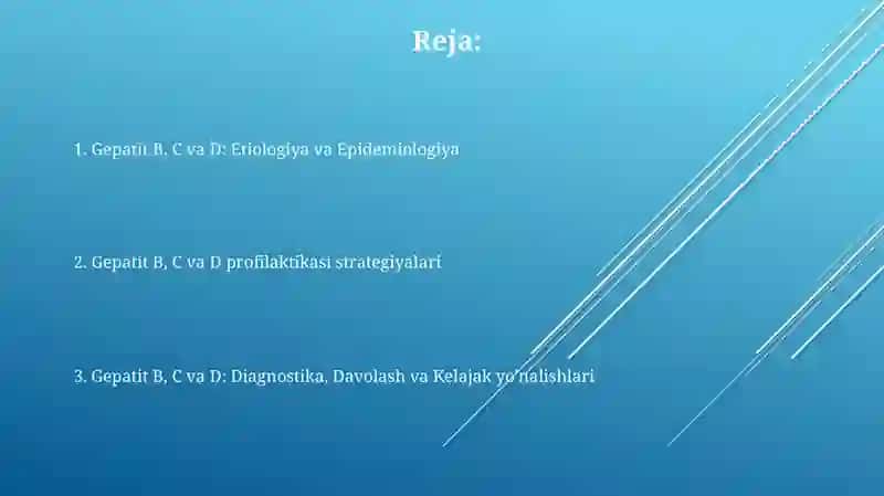 Gepatit B, C, D epidemiologiyasi va profilaktikasi 2