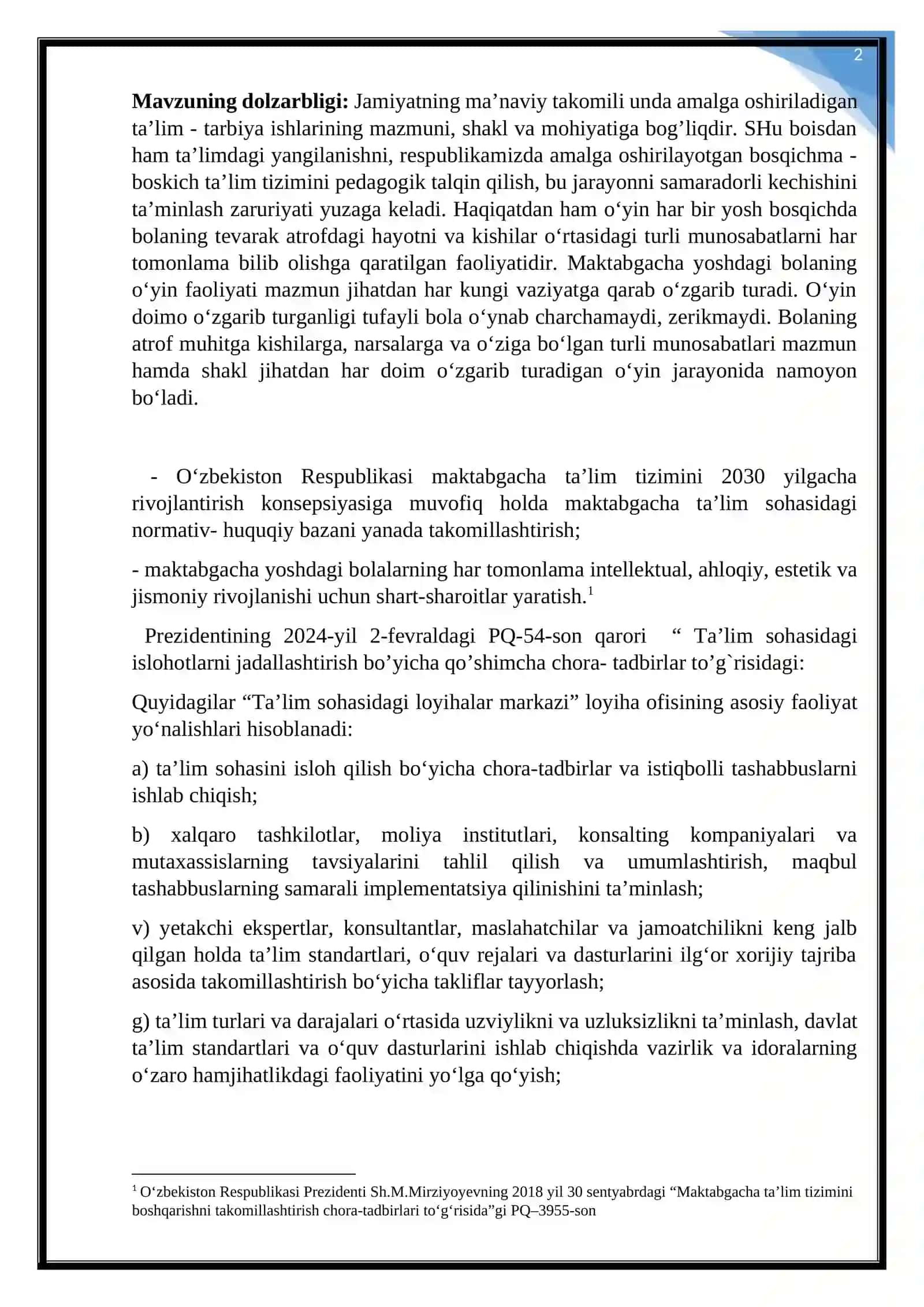 Maktabgacha yoshdagi bolalarning bilish jarayonlarini shakllantirishda milliy o’yinlarning ahamiyati 2