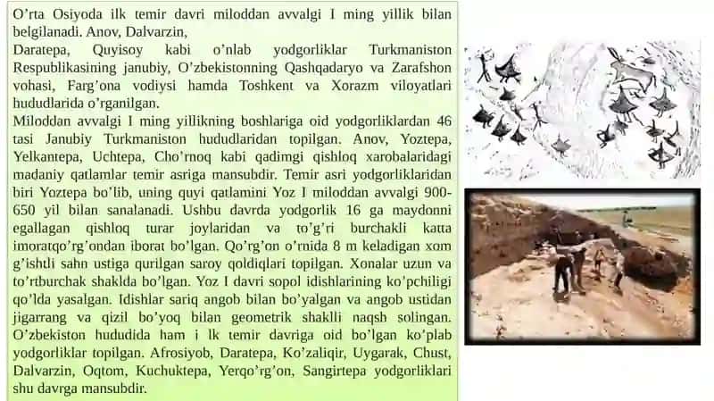 Ilk temirdavriyodgorliklari 2