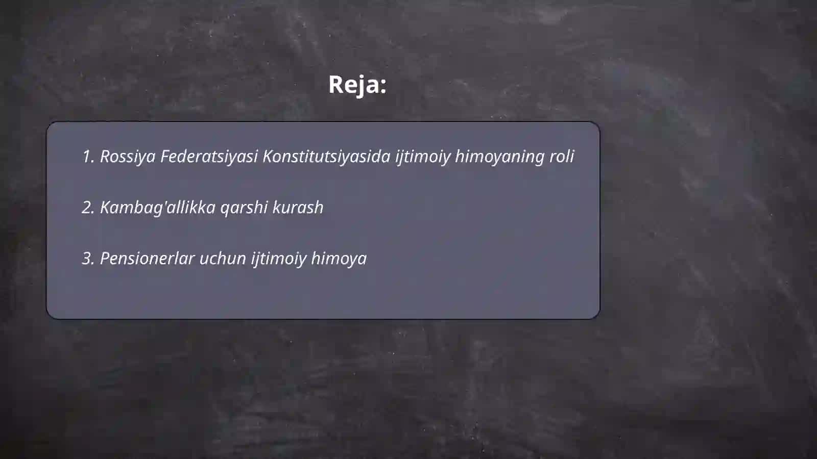 Rossiya Federatsiyasi Konstitutsiyasida ijtimoiy himoyaning roli 2
