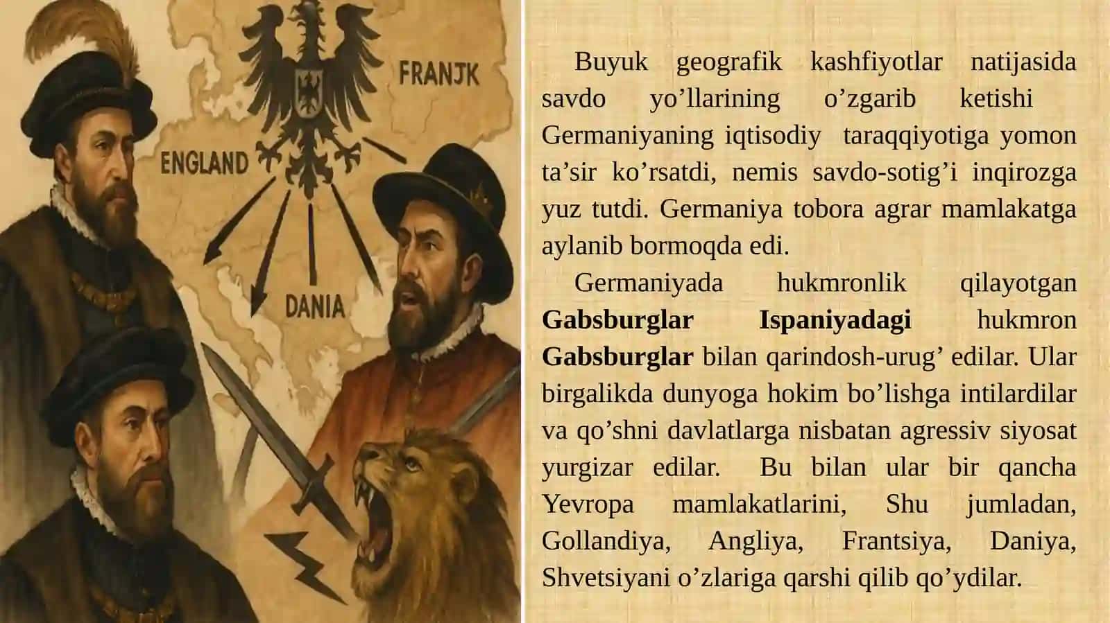 Germaniya yangi davrda: tarixiy rivojlanishning asosiy voqealari va jarayonlari 2