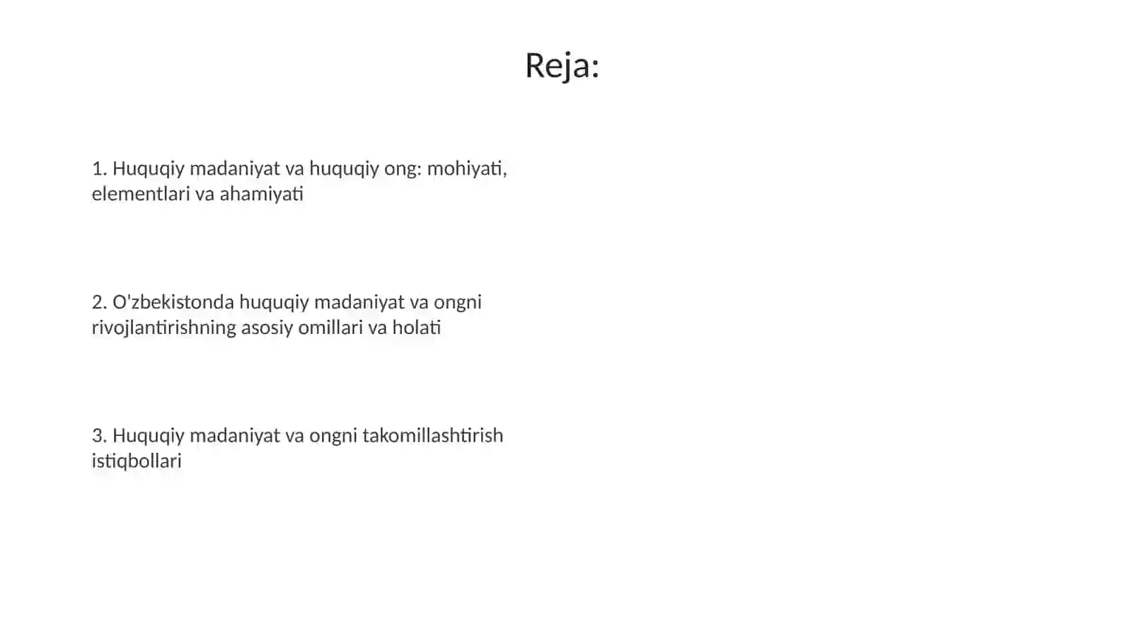 Huquqiy madaniyat va huquqiy ong 2