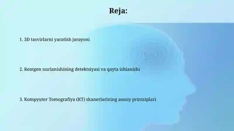 Tibbiy tomografiya apparatlarining ishlash prinsplari 2
