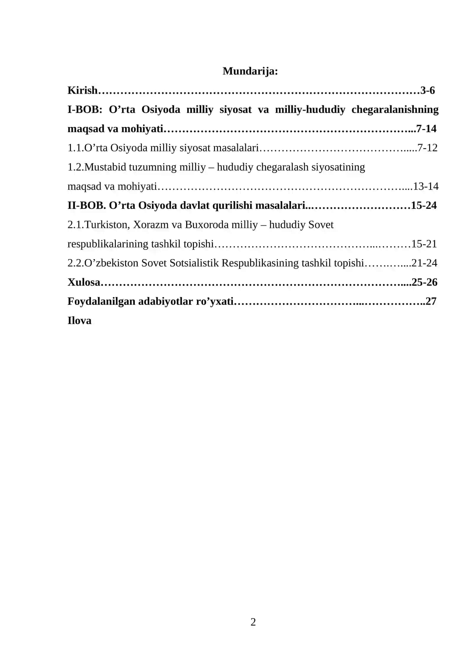 O’rta Osiyoda milliy-hududiy chegaralanishning maqsad va mohiyati 2