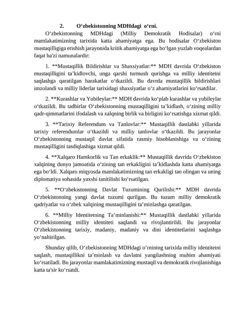 Mustaqillik yillarida madaniyat va sanʼatning taraqqiyoti 2