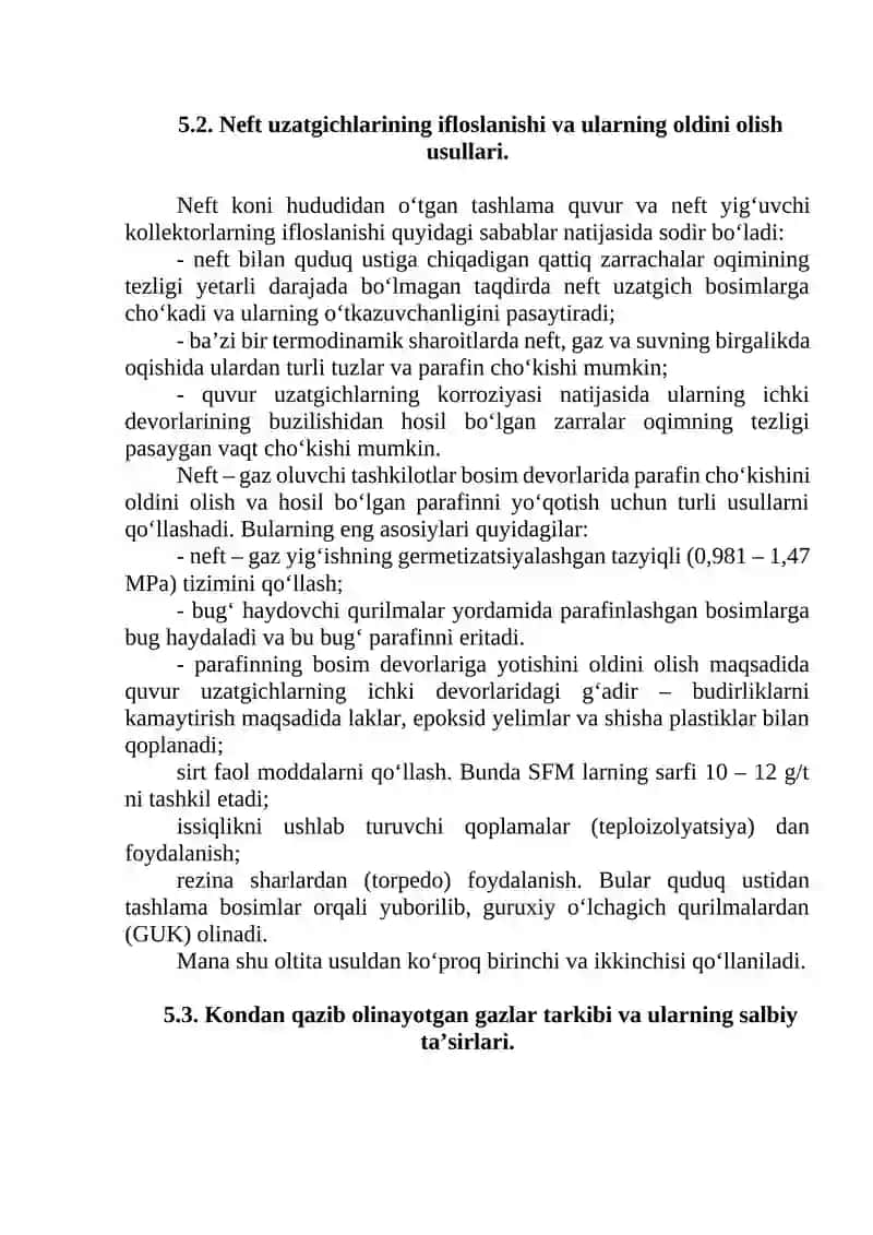NEFTNI QUVUR UZATMALARGA KETMA KET HAYDASHNING GIDRAVLIK HISOBI 2