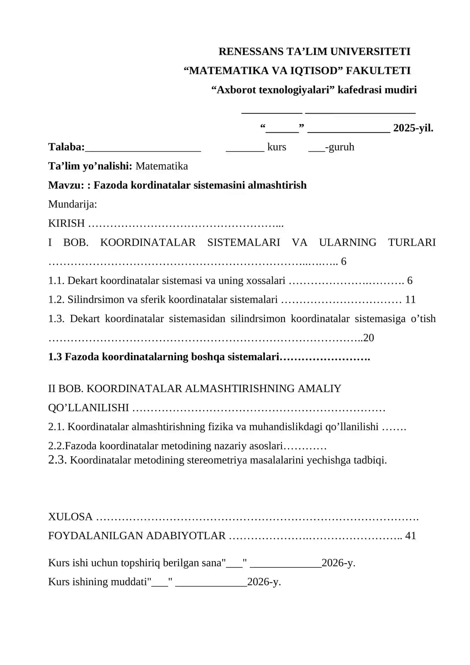 Informatsiya o‘qitish metodikasi faqat 2