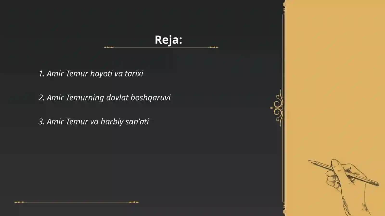 Amir-Temurning hayoti va tarixi 2