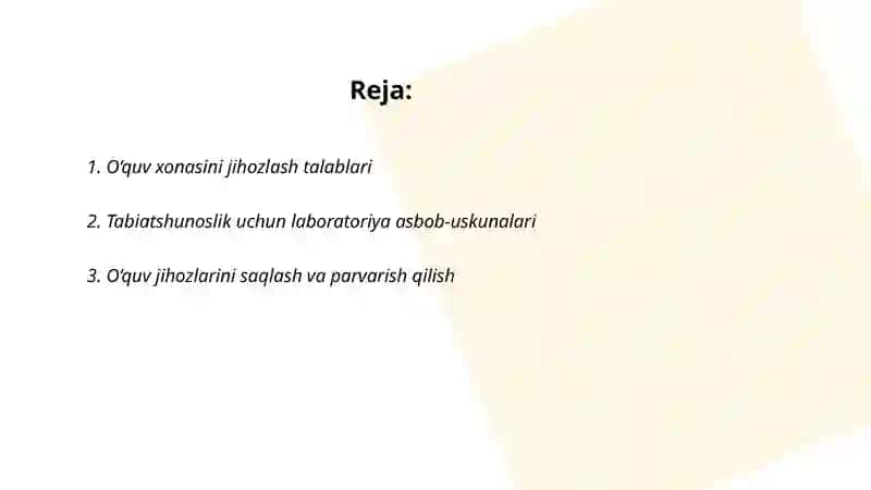 Tabiatshunoslik darslarini jihozlash va o'lkashunoshlik burchagini tashkil etish 2