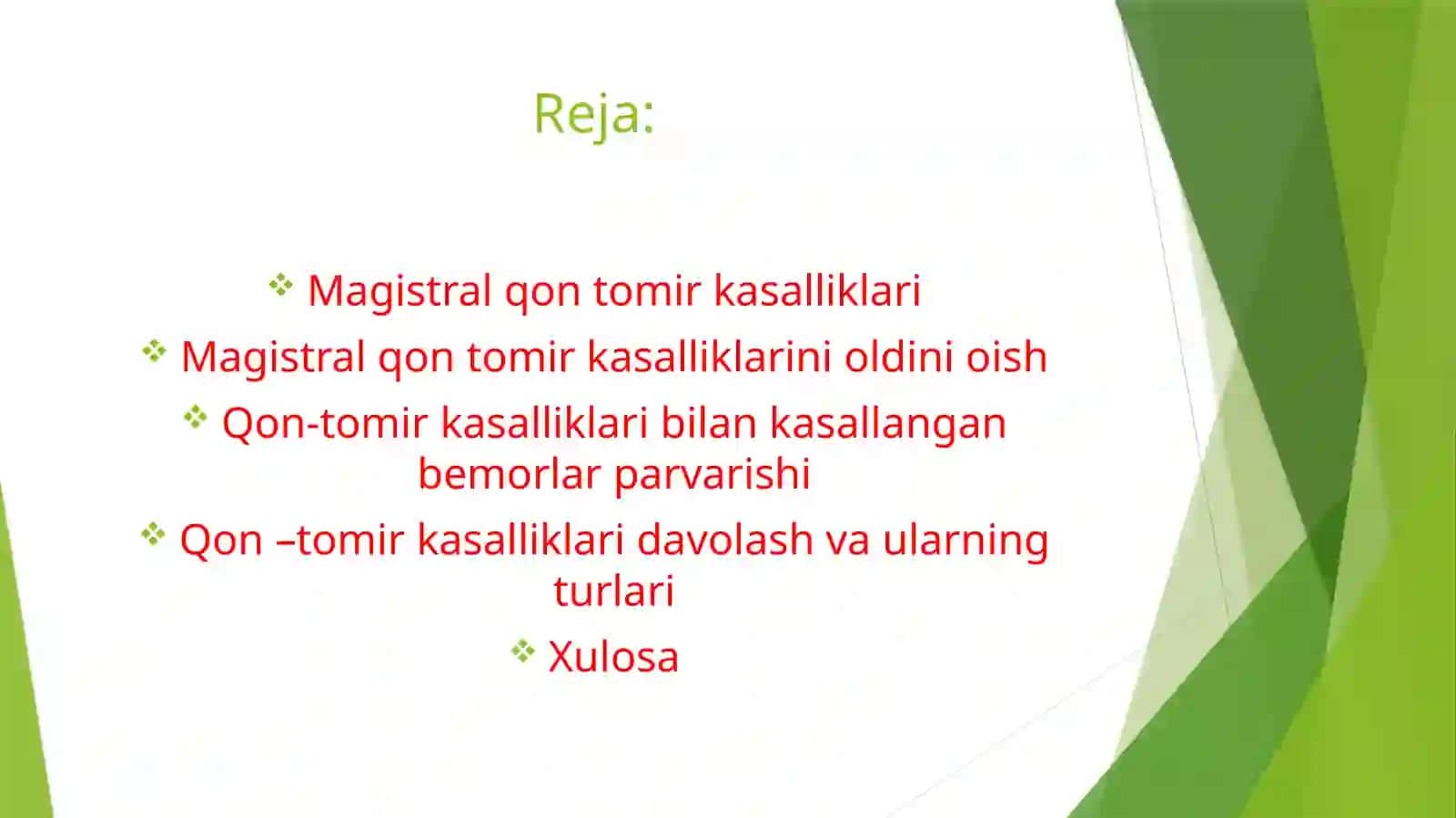 Magistral qon-tomir kasalliklari 2