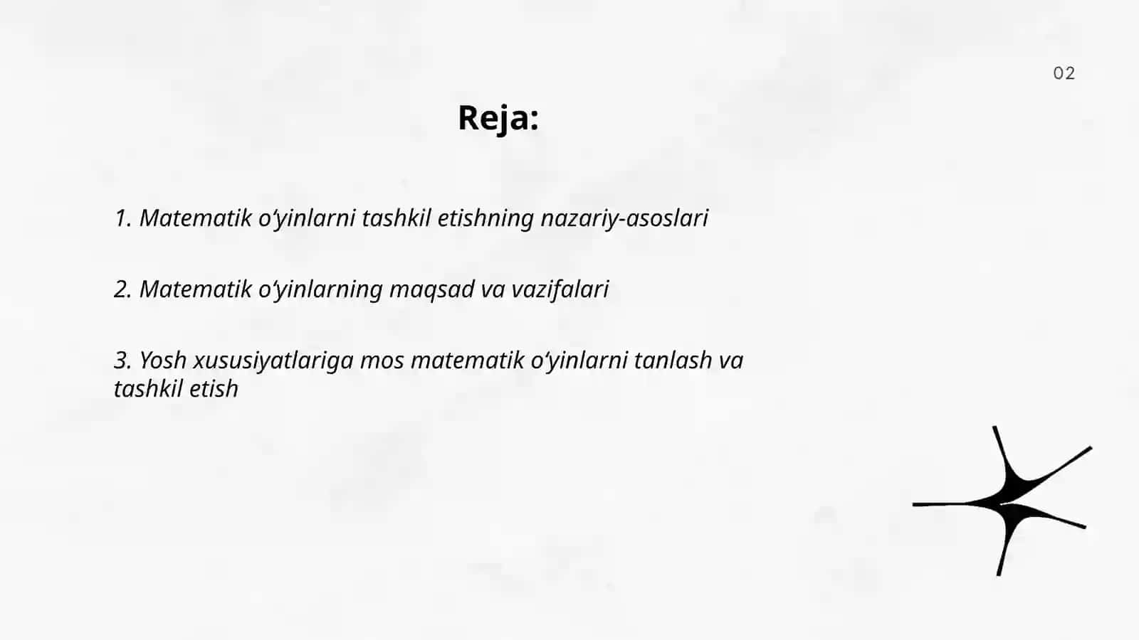 Matematik oʻyinlarni tashkil etishning metodikasi 2