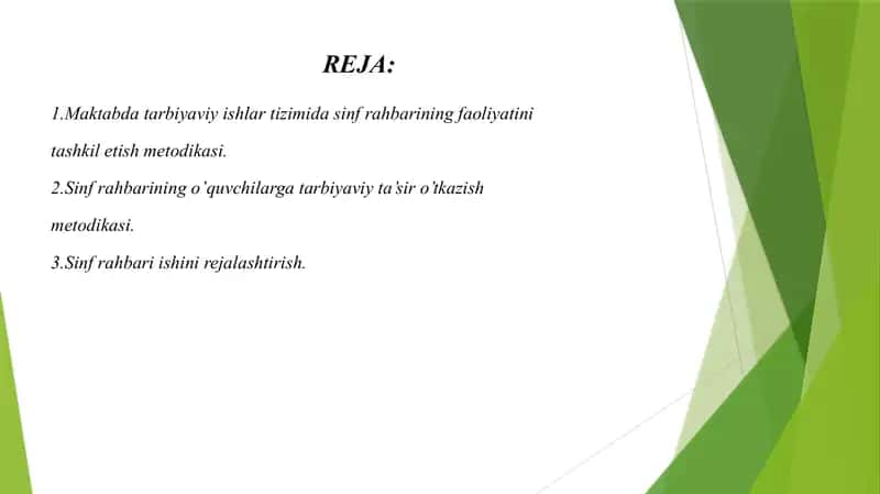 SINF RAXBARLARNING TARBIYAVIY ISHI 2