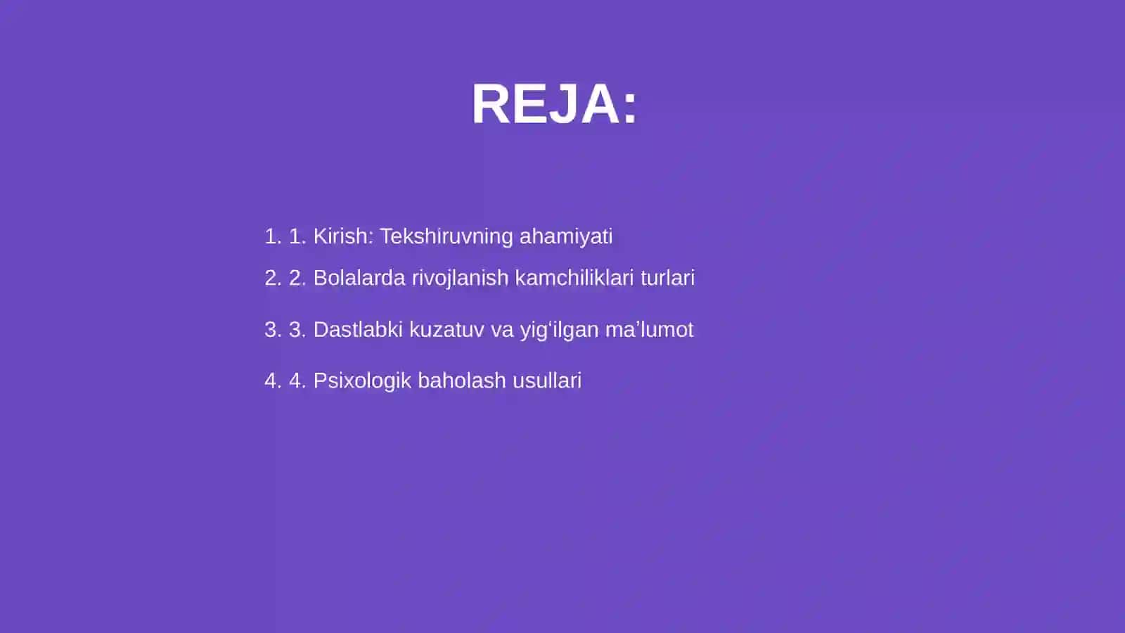 Rivojlanishida kamchiliklari boʻlgan bolalarni tekshirish usullari 2