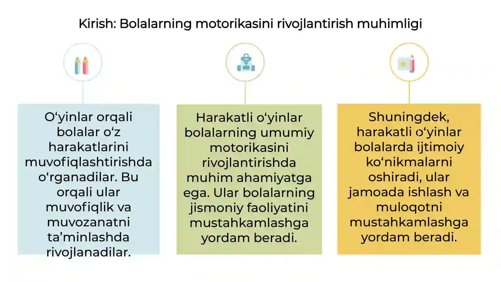Harakatli O'yinlar va Bolalar 2