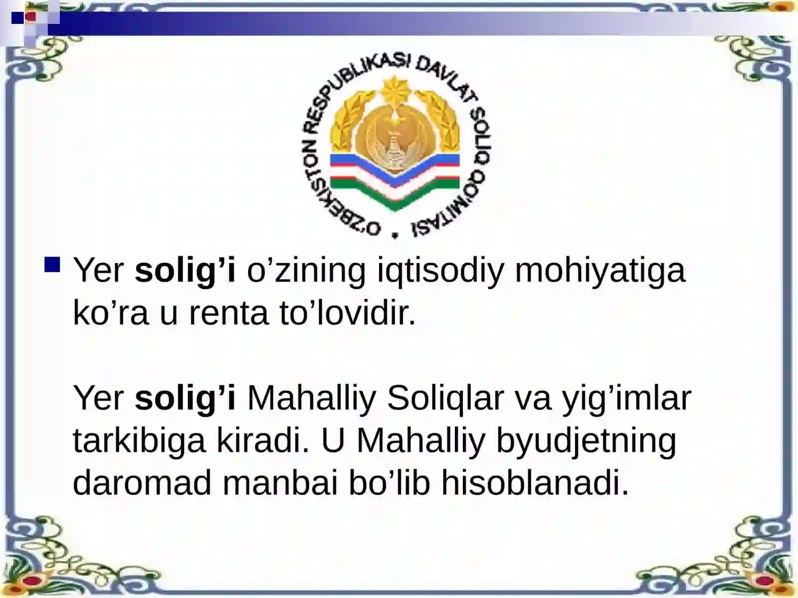 Yer solig’i 2