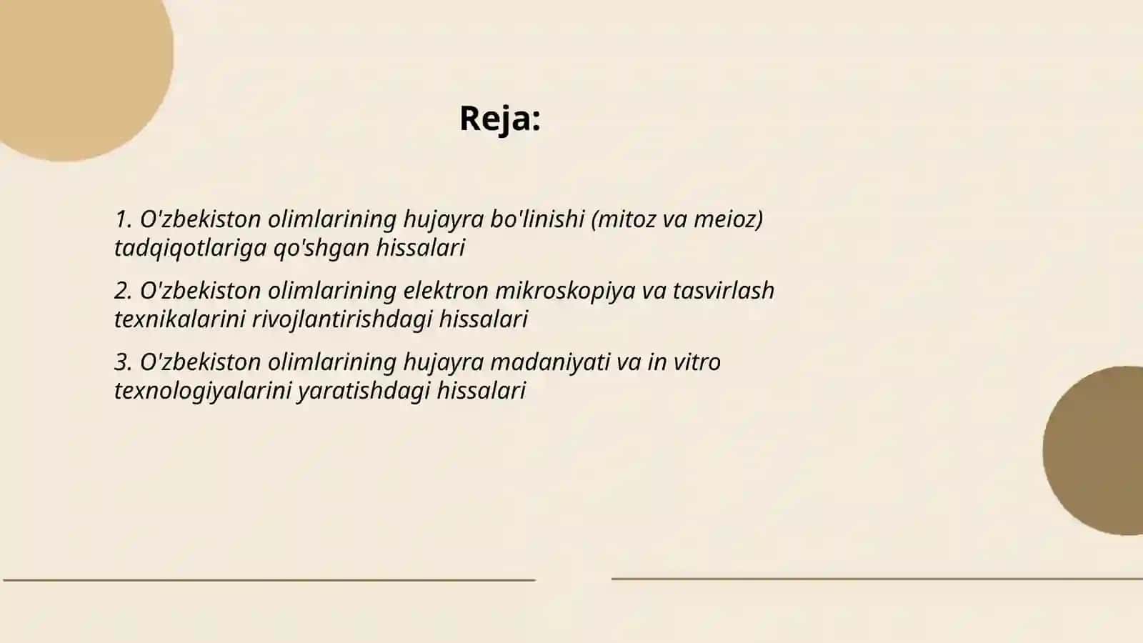 Sitologiya faniga O'zbekiston olimlarining qo'shgan hissalari 2
