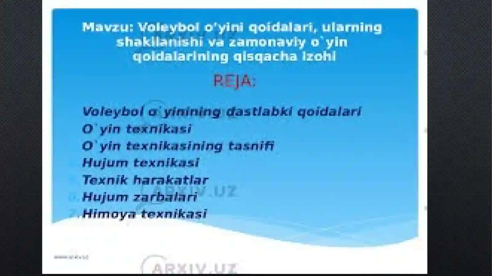 VALEYBOLL FANIDAN MUSTAQIL ISHI 2