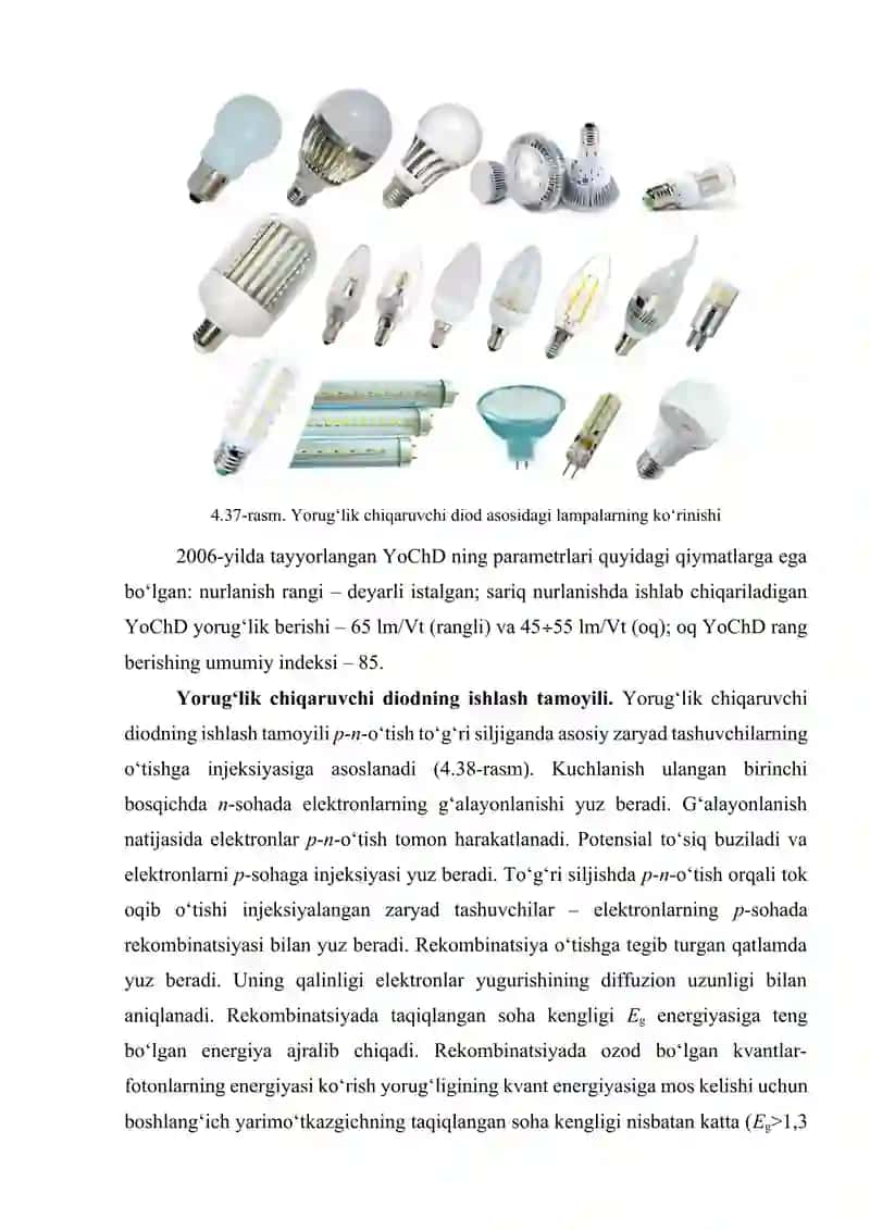 Yorug‘chiqaruvchi dioddagi lampalar 2