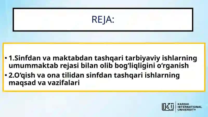 O‘qish va ona tilidan sinfdan tashqari ishlar 2
