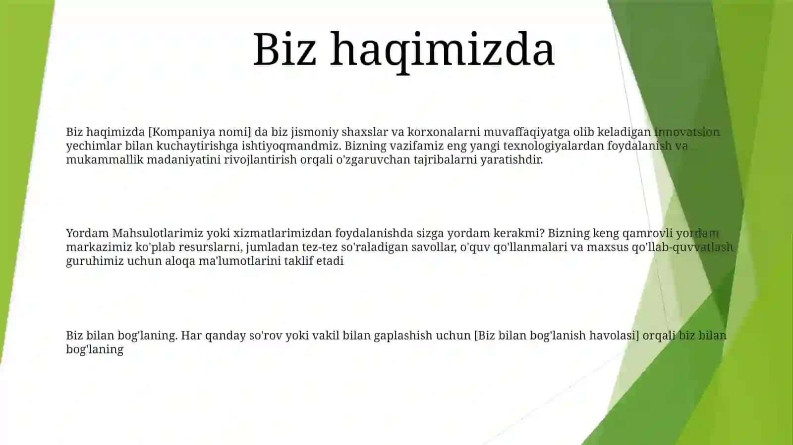 Yordam Mahsulotlar 2