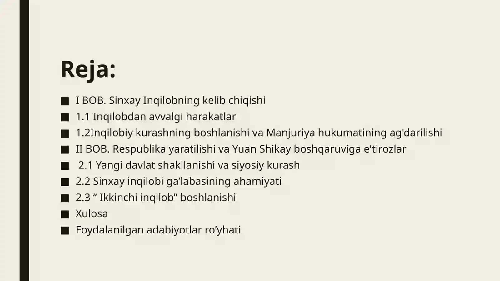 Sinxay inqilobi, mohiyati va natijalari 2