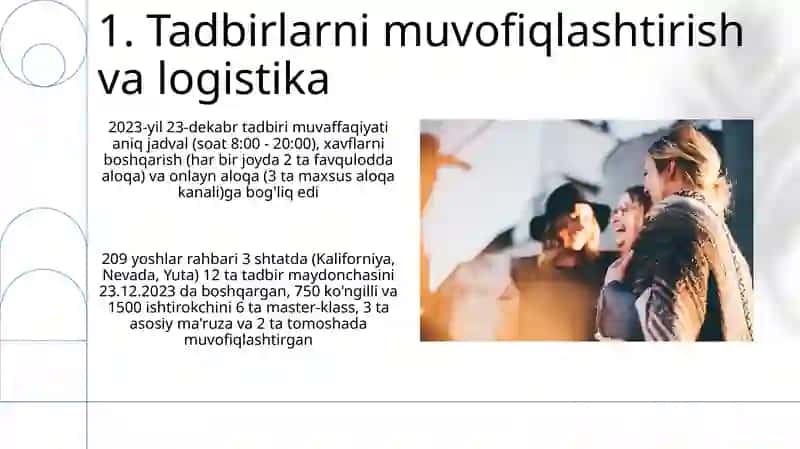 Tadbir kunidagi tadbirlar 2