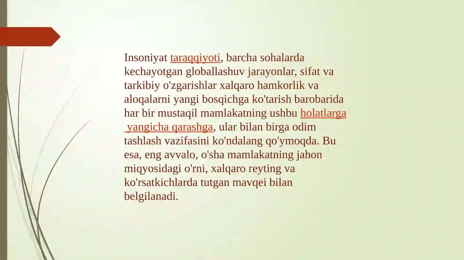 Siyosiy-huquqiy sohalar bo'yicha integratsiyalash 2