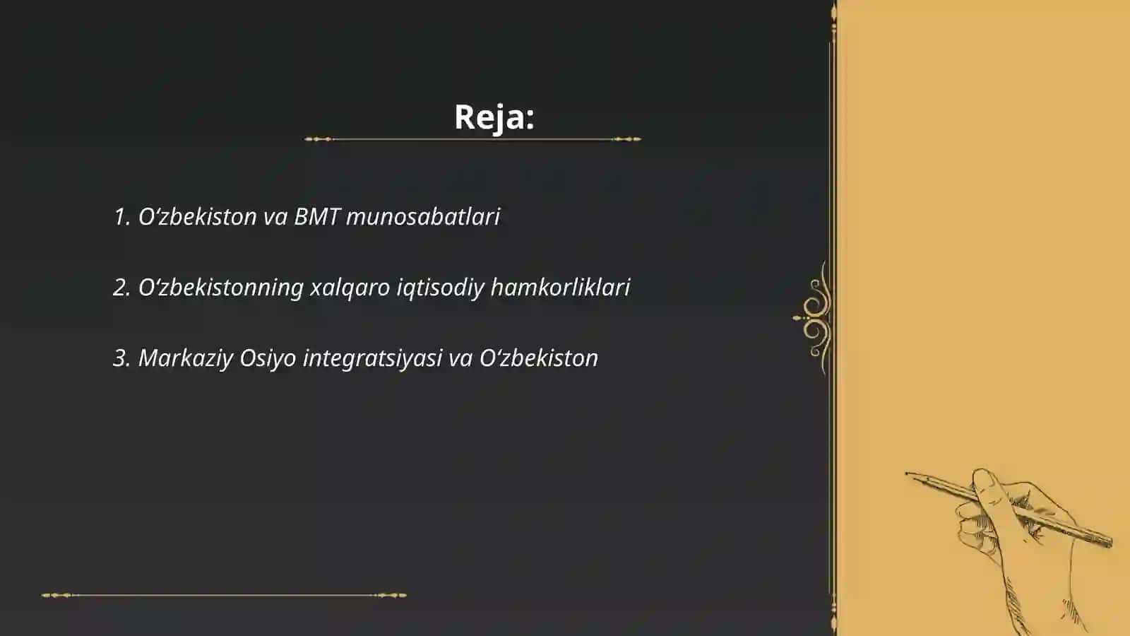 O‘zbekiston va BMT munosabatlari 2
