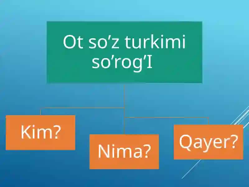 Ot so’z turkumi. Otning grammatik ma’nosi 2
