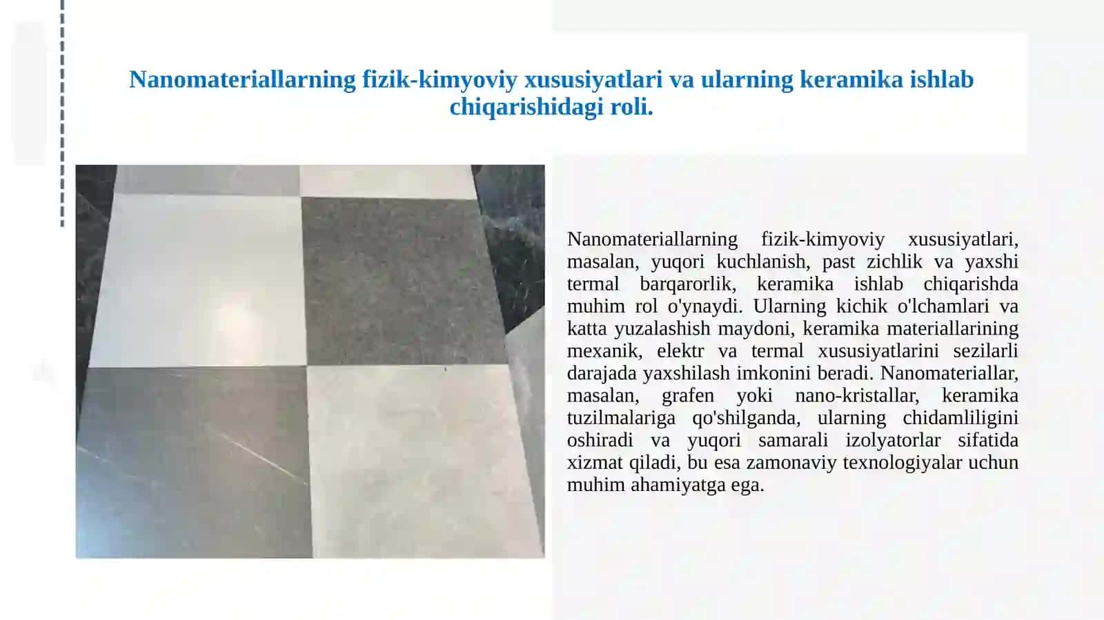 Bor birikmalarining nano materiallar va keramika ishlab chiqarishdagi qo'llanilishi 2