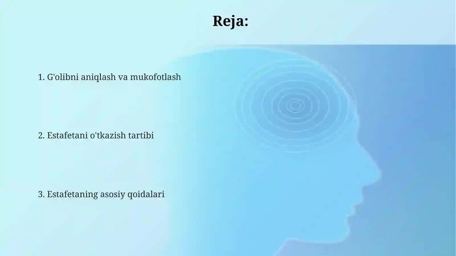 Estafettali yugurish musobaqasining qoidalari 2
